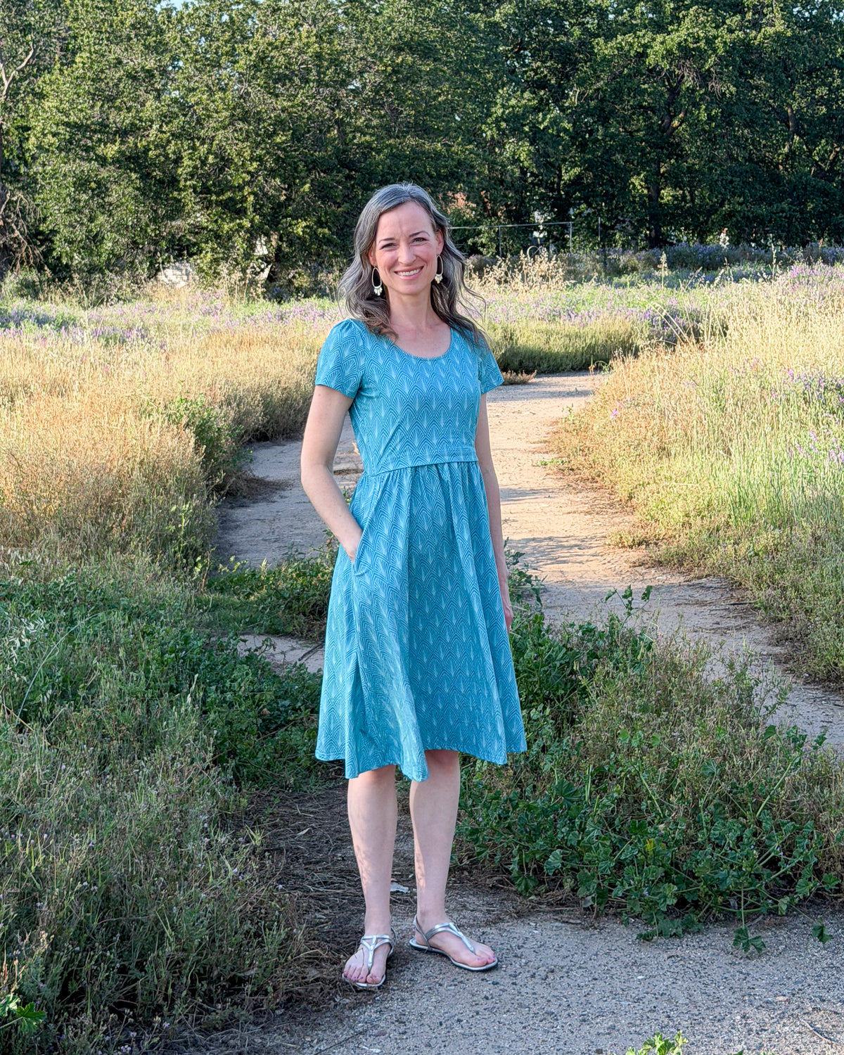 Haven Nursing Dress Shell front view